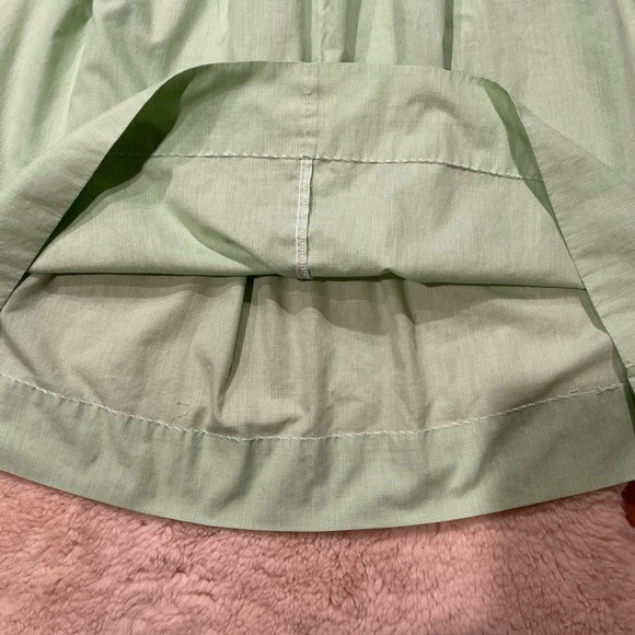 Amanda Remembered green gingham smocked handstand bishop dress - Picture 4 of 10